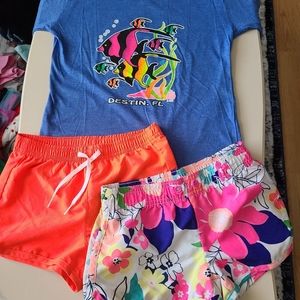 4T/5T Old Navy Bight Beach Shorts and shirt!